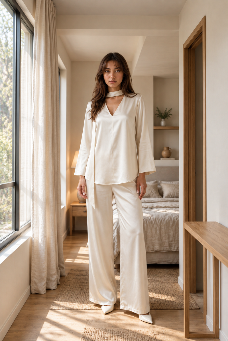 Sand Wide Leg Lounge Set product image 1