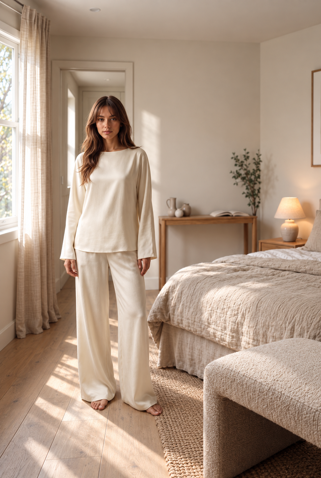 Sand Wide Leg Lounge Set product image 1