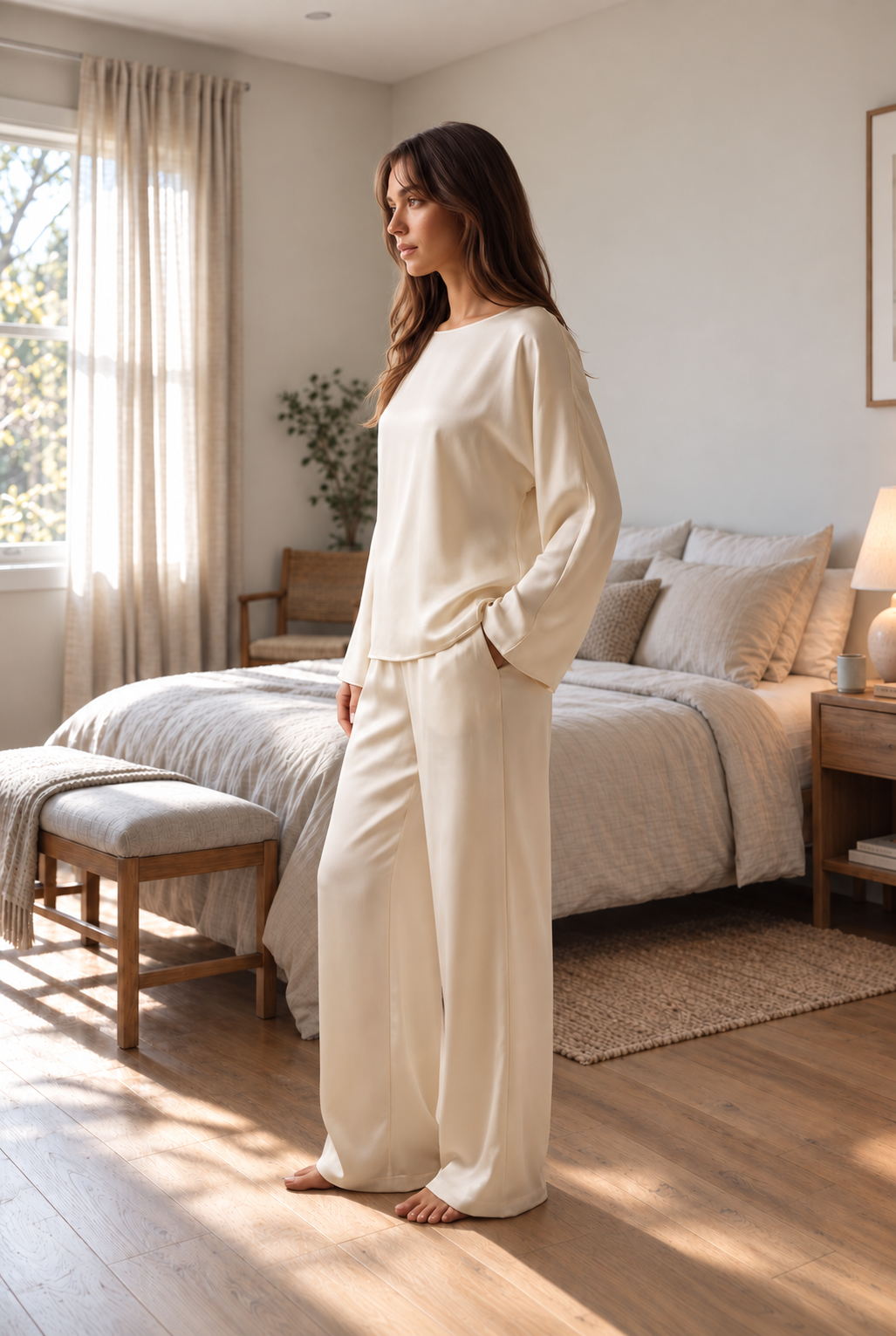 Sand Wide Leg Lounge Set product image 3