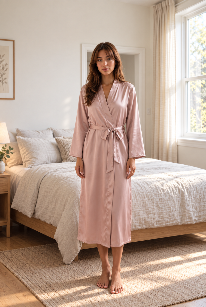 Pink Self Tie Sleep Robe product image 1
